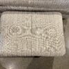 Low Set Striped Pattern Chair with Matching Ottoman