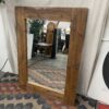 Large Rustic Wooden Hanging Mirror