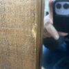Large Rustic Wooden Hanging Mirror