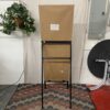 Weathered Grey Wooden Standing Mirror