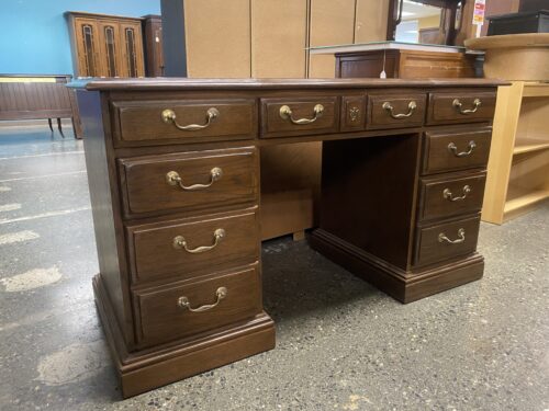 Vintage Walnut 7 Drawer Secretary Desk