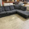 ASHLEY Navy Blue Chenille Sectional