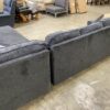 ASHLEY Navy Blue Chenille Sectional