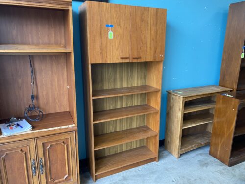 Cherry Stained Bookcase with 2 Doors