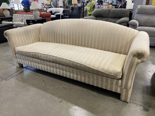 EXPRESSIONS  Ivory Striped Curved Back Sofa