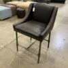 Metal and Leather Dining Chair