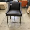 Metal and Leather Dining Chair