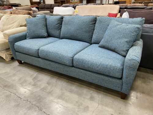LA-Z-BOY Noah Teal Woven 3 Seat Sofa
