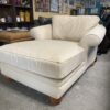 Tan Canvas Chaise Lounge