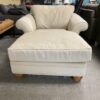 Tan Canvas Chaise Lounge