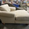 Tan Canvas Chaise Lounge