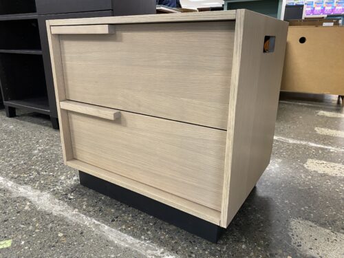 FURNITURE ATELIER 1-Drawer 1-Door Blonde Nightstand