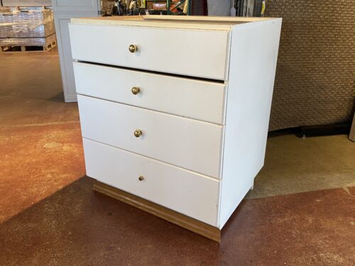 White 4-Drawer Multi-Use Cabinet