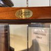 JASPER CABINETS Curved Glass Shelf Corner Display Hutch