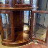 JASPER CABINETS Curved Glass Shelf Corner Display Hutch