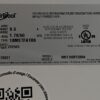 WHIRLPOOL Black Refrigerator Model #WRT108FFDB04