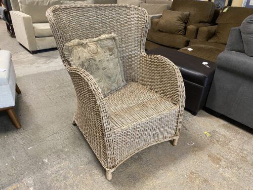 PIER ONE Wicker Wingback Chair