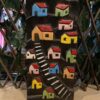 Church on the Hill Carved Folk Art Plank