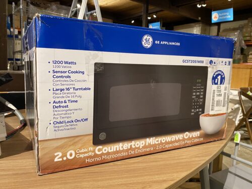 GE Black Countertop Microwave Oven  Model #GCST20S1WBB