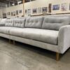 WEST ELM Light Grey Modern 2-Piece Sectional