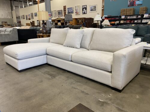 ROOM & BOARD Oatmeal Metro Sofa w/ Left Chaise