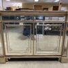 FERGUSON COPELAND LTD.  Glass Credenza w/ Foil Inlay