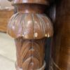 Vintage Ornate Carved Solid Wood Longboy Dresser