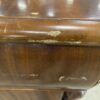 Vintage Ornate Carved Solid Wood Longboy Dresser