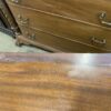 Vintage Ornate Carved Solid Wood Longboy Dresser
