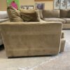 CRATE AND BARREL Velvet Tan L-Shape Sectional