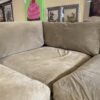 CRATE AND BARREL Velvet Tan L-Shape Sectional
