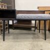 WALKER EDISON Modern Wood & Metal Bench w/ Cubby