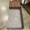 WALKER EDISON Modern Wood & Metal Bench w/ Cubby