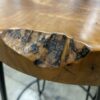 CRATE & BARREL Set of 4 Rustic Live Edge Counter Stools