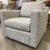 CRATE & BARREL Light Grey Axis Armchair