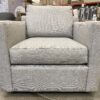 CRATE & BARREL Light Grey Axis Armchair