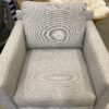 CRATE & BARREL Light Grey Axis Armchair