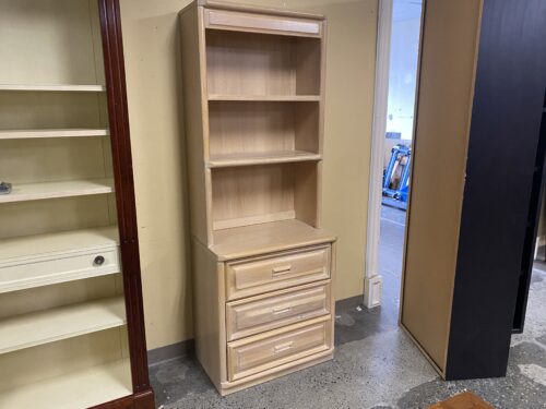 Oak Dining Hutch w/ 3 Bottom Drawers