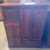 STANLEY Solid Wood Chest of Drawers w/ Tambour Door Storage