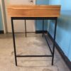 WORLD MARKET 3-Drawer Wood & Wicker Desk
