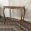 Vintage Rectangular Accent Table w/ Engravings