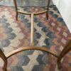 Vintage Rectangular Accent Table w/ Engravings