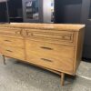 BROYHILL MCM Sculptra 6 Drawer Lowboy Dresser