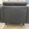 IKEA Morabo Black Tufted Leather Armchair