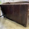 Classic Brown Leather Loveseat
