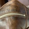 Classic Brown Leather Loveseat