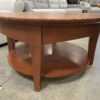 Modern Round Walnut Coffee Table
