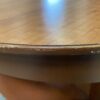 Modern Round Walnut Coffee Table