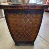 Large Faux Plant w/ Fish Scale Pot