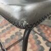 LUMISOURCE Black Faux Leather Barstools (Set of 4)